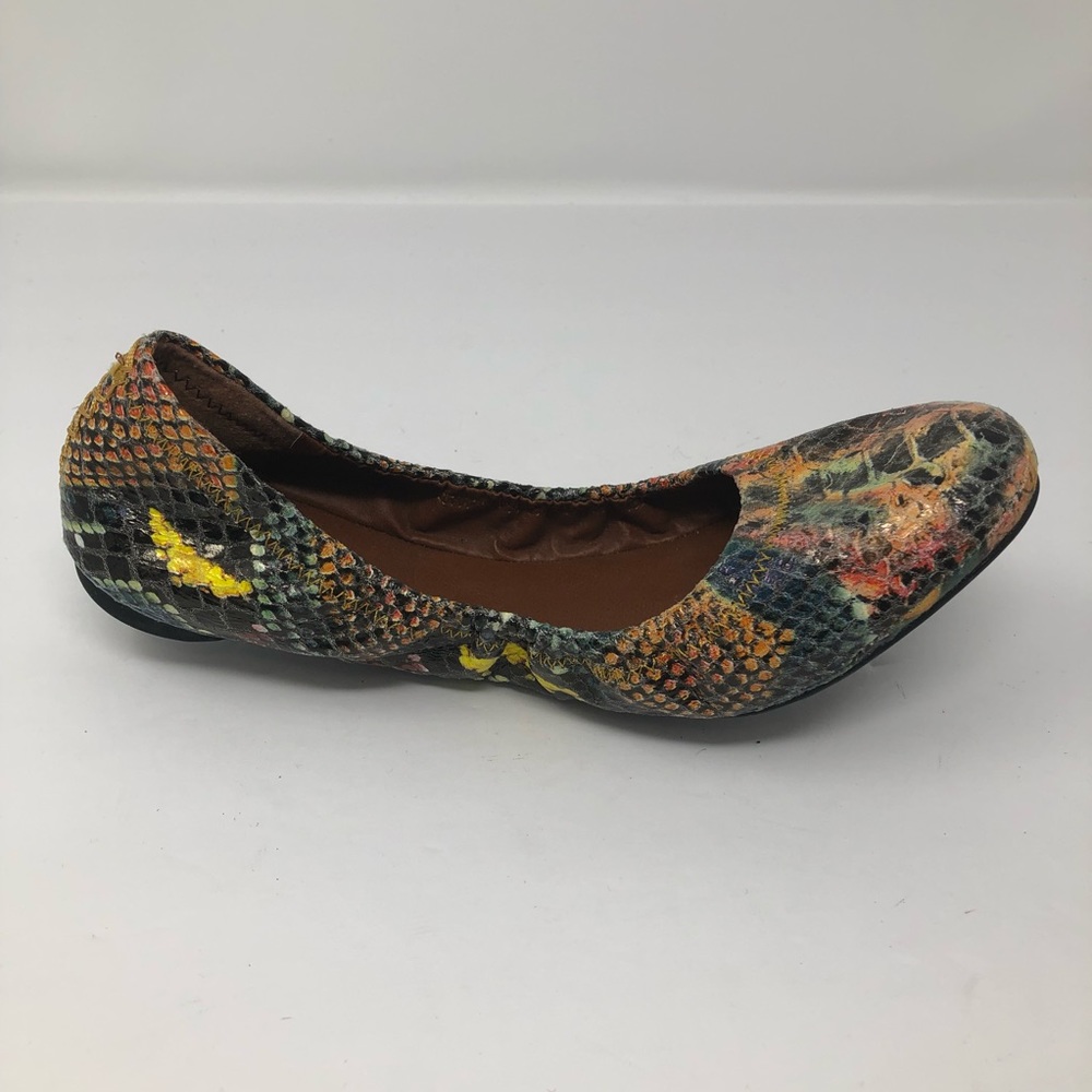 Lucky Brand Python Multi Color Print Flat Size 7.5 - image 4